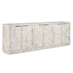 Frederick Reclaimed Pine 6Dr Cabinet- Timeworn Cream