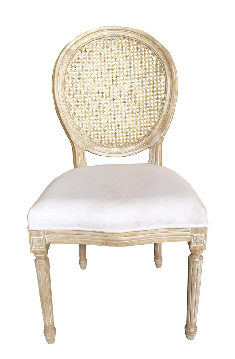 Southern Sky Louis Oval Back Dining Chair- NWW/ Sea Salt