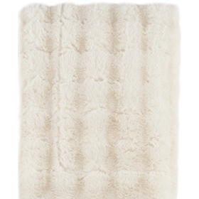 Fab Faux Throw, Ivory