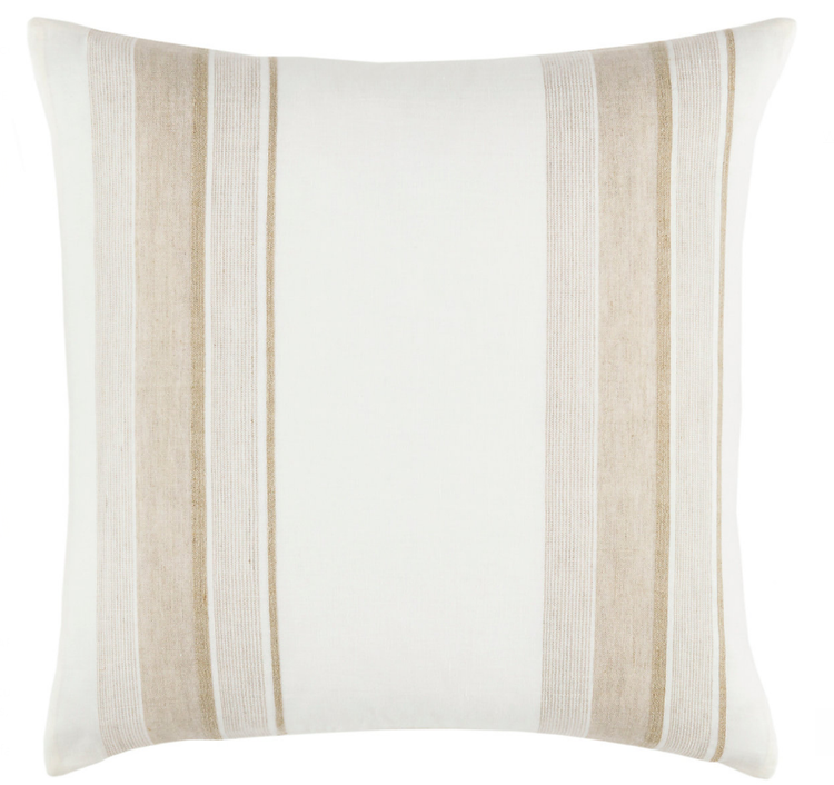 Napa Stripe Linen Sham, Natural Standard