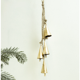 Hanging Gold Cowbells, 16''