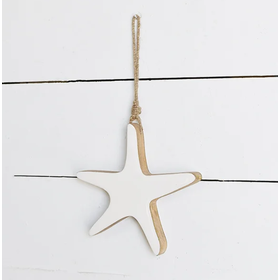 Enamelware Wood Starfish