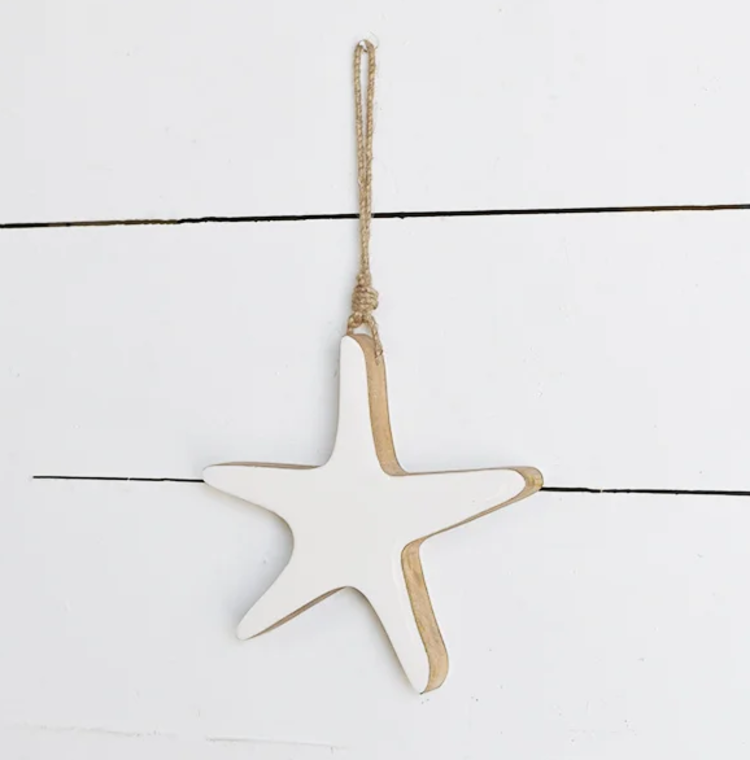 Enamelware Wood Starfish