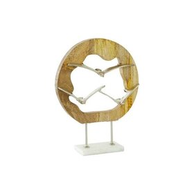 Silver Aluminum Bird Sculpture