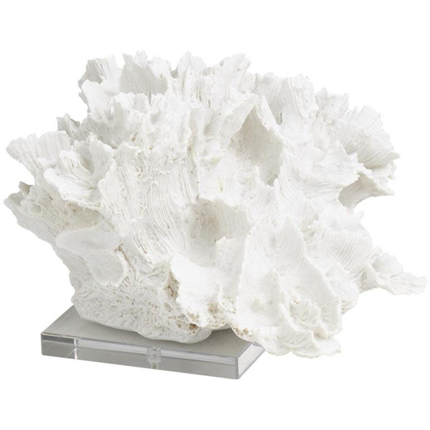 Alexis White 9 Wide Faux Coral Sculpture - #184A1