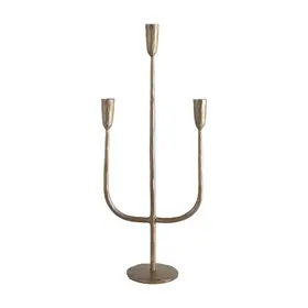 Hand- Forged Metal Candelabra