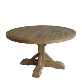 Padmas Xena Reclaimed Teak Outdoor Round Dining Table