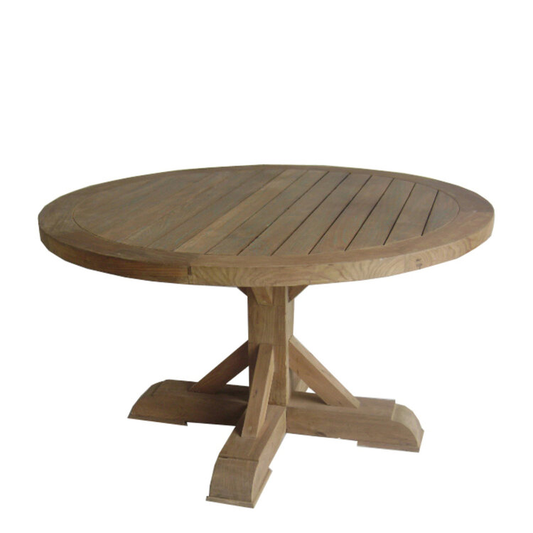 Padmas Xena Reclaimed Teak Outdoor Round Dining Table