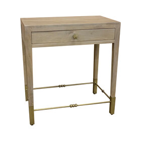 Beyond Borders Maslyn Bedside Table- Light Tobacco