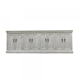 Atelier Home 116" Gardner Sideboard- White Wash Sand Blasted