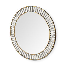 Claiborne Round Gold Mirror