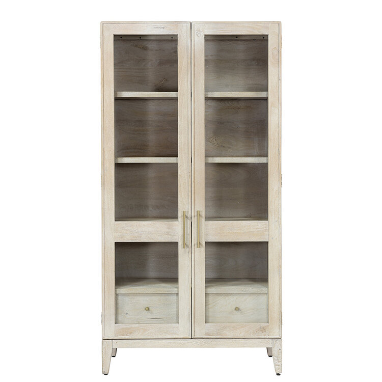 Beyond Borders Camden Cabinet- Lime Wash Sand Blasted