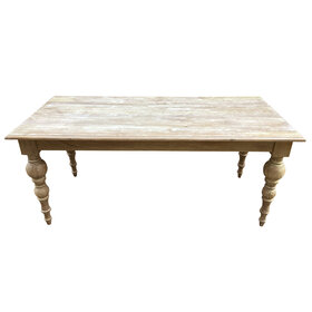 Southern Sky 70" Bristol Dining Table- New White Wash