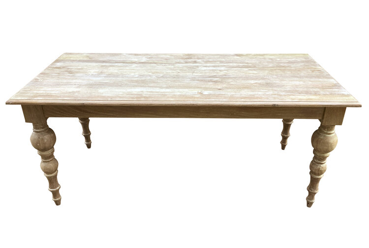 Southern Sky 70" Bristol Dining Table- New White Wash