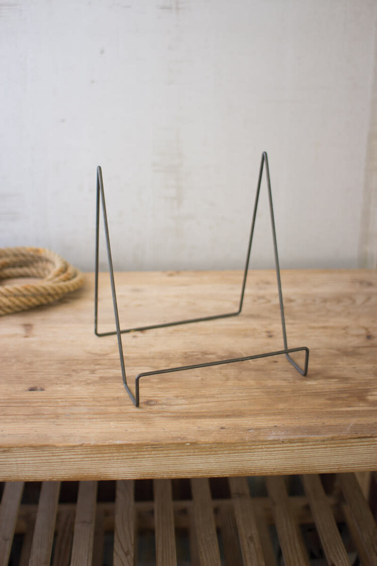 Wire Easel with Brass Finish Large