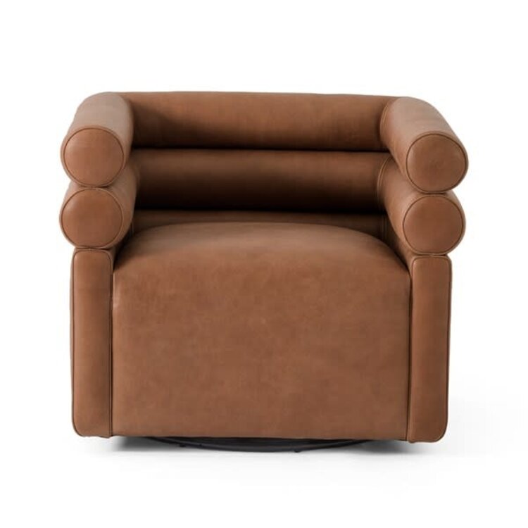 Four Hands Evie Swivel Chair- Palermo Cognac