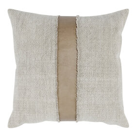 CH Taupe/Natural Pillow, 26'' x 26''