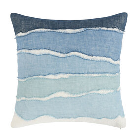 ST Capri Blue Multi Pillow, 22" x 22"