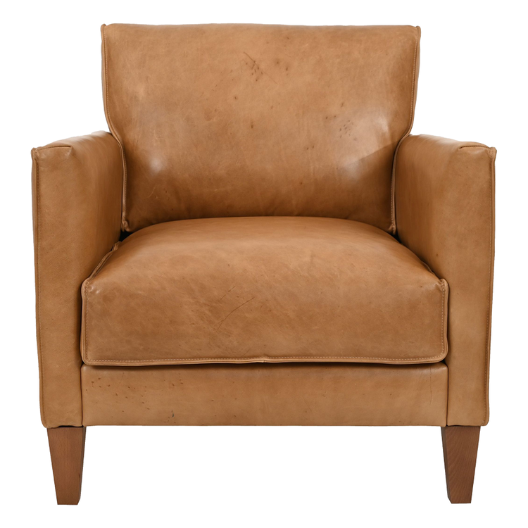 Atelier Home Bruno Accent Chair- Dallas Saddle