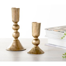 Gold Ball Candle Holder