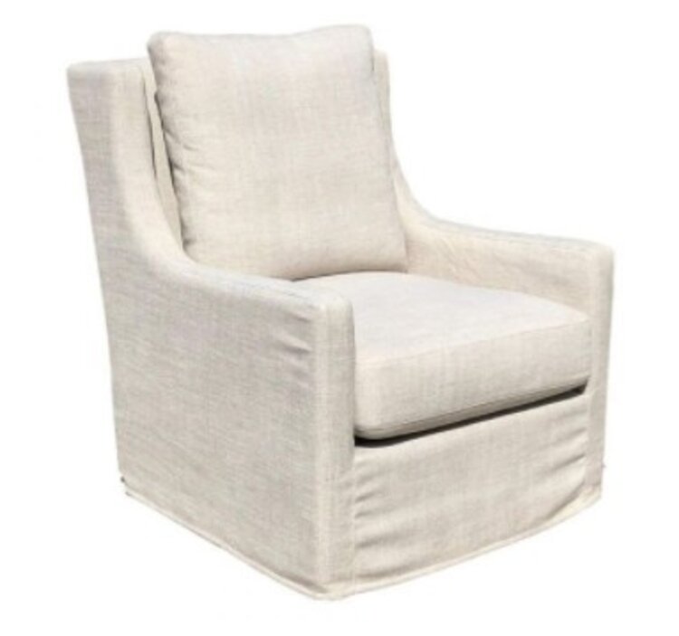 Atelier Home Bret Swivel Glider Linen KW