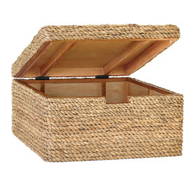 Beyond Borders Waterhyacinth Putar Square Coffee Table Trunk