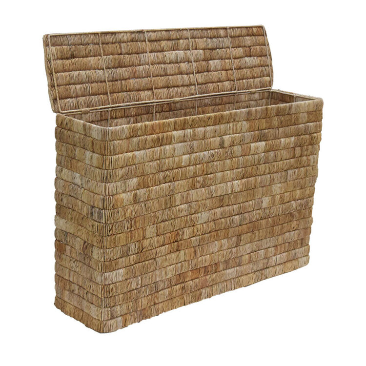 Beyond Borders Long Abaca Boma Laundry Basket with Lid