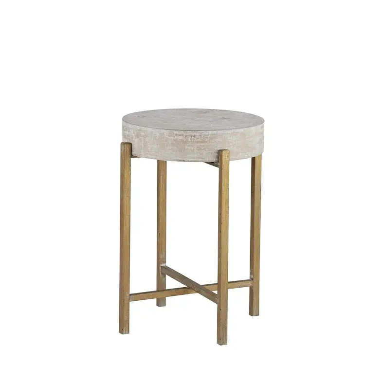 Collin Accent Table- White