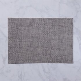 VIDA Rectangular Charcoal Woven Placemats S/4
