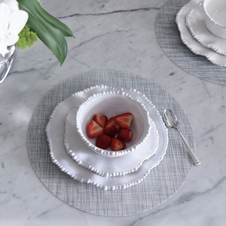 Vida Round Woven Placemats, Set of 4