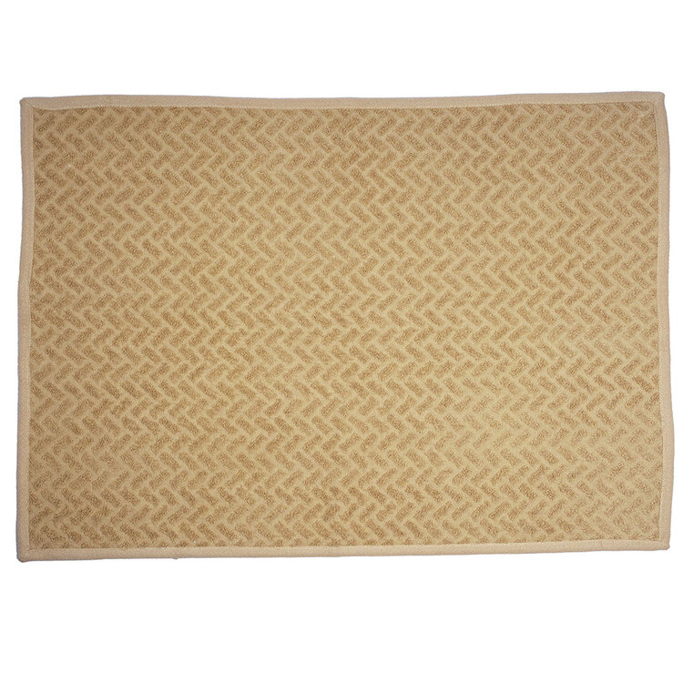 Jes & Gray Rectangular Brown Dish Towel, Set of 2