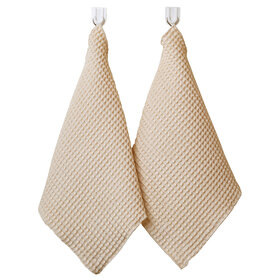 Jes & Gray Organic Ivory Clay Square Dish Towel- set of 2