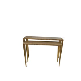 Small Brass Antique Console Table