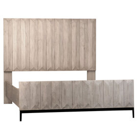 Aldwell Bed, Queen Light Grey Wash