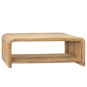 Beyond Borders Gavin Coffee Table- Weathered Natural Bamboo