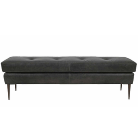 Atelier Home Angelo Ottoman, 63" Waco Grey