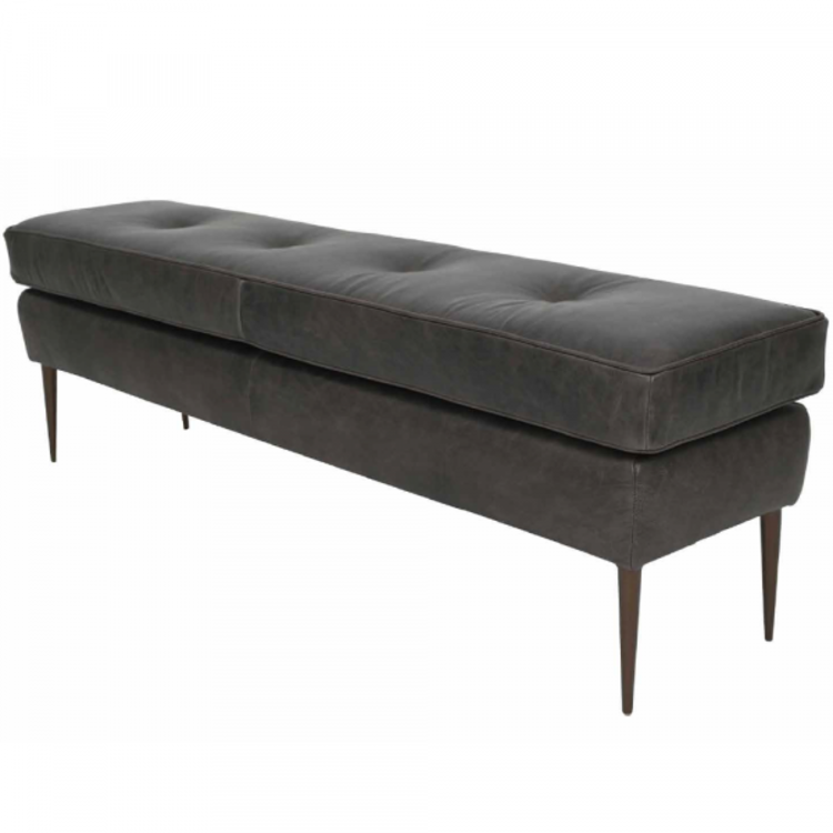 Atelier Home Angelo Ottoman, 63" Waco Grey