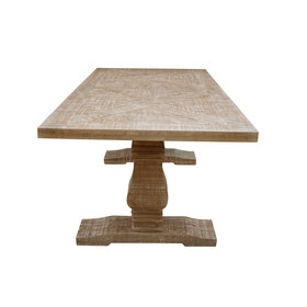 Southern Sky 83" Auburn Dining Table- White Wash