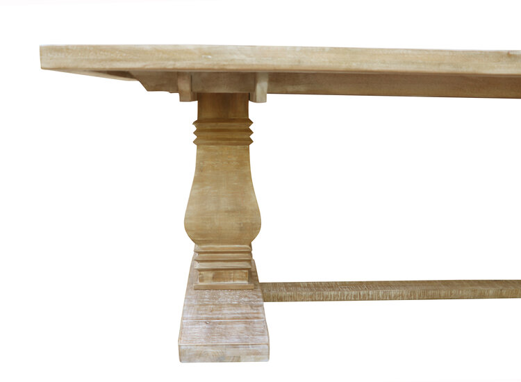 Southern Sky 83" Auburn Dining Table- White Wash