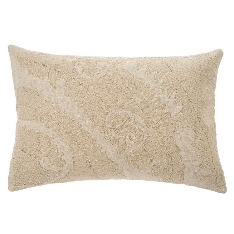 Elodie Embroidered Pillow, 16" x 24"
