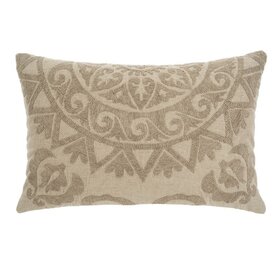 Linen Suzani, 16" x 24" Pillow