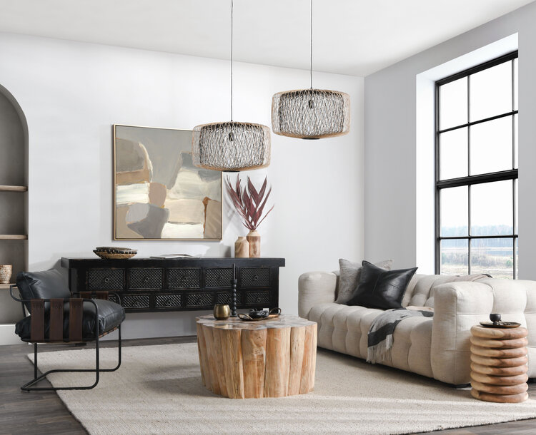 Gala 14" Round End Table- Natural