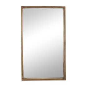 Brown Mango Minimalistic Natural Wood Mirror, 60"