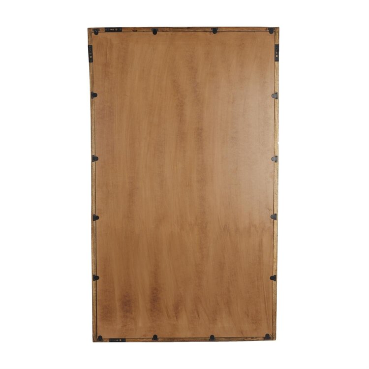 Brown Mango Minimalistic Natural Wood Mirror, 60"