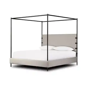 Four Hands Anderson Canopy Bed, King Knoll Natural