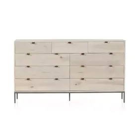 Four Hands Trey 9 Drawer Dresser- Dove Poplar