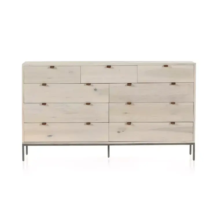 Four Hands Trey 9 Drawer Dresser- Dove Poplar