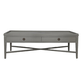 Atelier Home Lenox Coffee Table Dark Gray, Rectangular