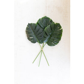 31" Artificial Large Monstera Leaf Bundle