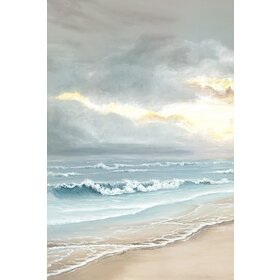 Dawn Breaks I w/ Poly Grey Barnwood Floater Frame